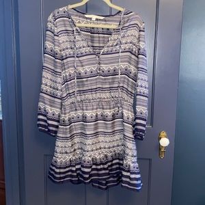 Veronica Beard navy and white mini dress